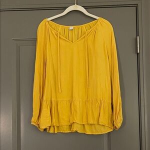 Old Navy Mustard Yellow Women's Blouse